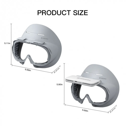 Pour les lunettes PICO 4 Hibloks VR, coussin facial élargi, coussin de protection respirant, spécification : 1 pièce de soie glacée SH35031953-010